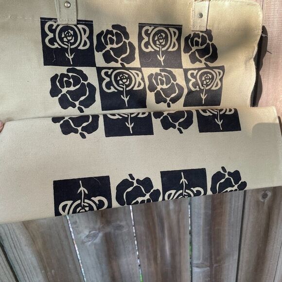 Vintage 60s E O BRODY Co Glass TOTE BAG Overnighter - Picture 5 of 8